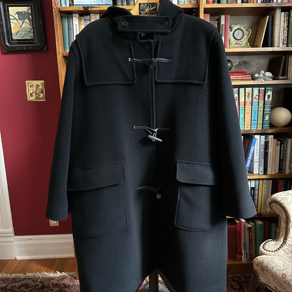 Universal Standard Highlands Duffle Black Coat